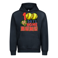 Navy 100 days of home runs softball Urban Hoodie - CowGirlArtShop