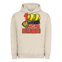 Pigment French Oak 100 days of home runs softball Urban Hoodie - CowGirlArtShop