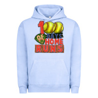 Pigment Grape Ice 100 days of home runs softball Urban Hoodie - CowGirlArtShop