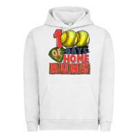100 Days Of Home Runs Softball Urban Hoodie | Teevron