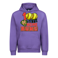 Tulip 100 days of home runs softball Urban Hoodie - CowGirlArtShop