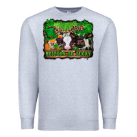Heather Grey st patricks cows heifers go lucky Premium Sweatshirt - Jasminsmagicworld