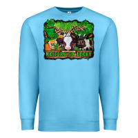 Ocean Blue st patricks cows heifers go lucky Premium Sweatshirt - Jasminsmagicworld