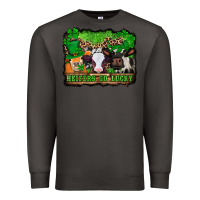 Smoke st patricks cows heifers go lucky Premium Sweatshirt - Jasminsmagicworld