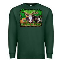 Sports Green st patricks cows heifers go lucky Premium Sweatshirt - Jasminsmagicworld