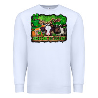 White st patricks cows heifers go lucky Premium Sweatshirt - Jasminsmagicworld