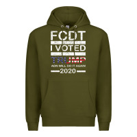 Army Green hell yeah i voted trump and will do it again 2020 Premium Hoodie - Bettercallsaul