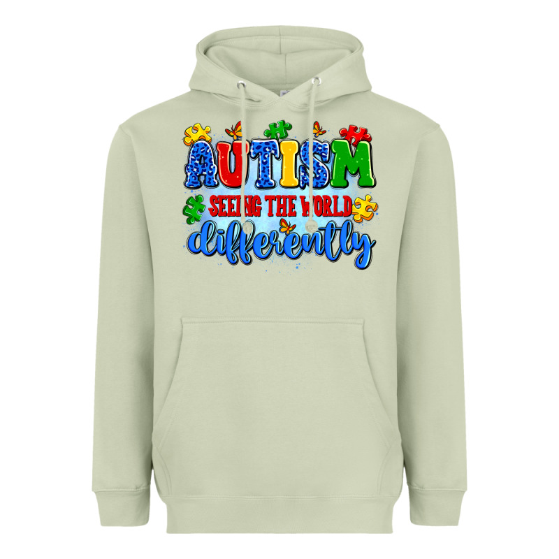 Autism Seeing The World Differently Heavyweight Hoodie by Artiststas | Teevron
