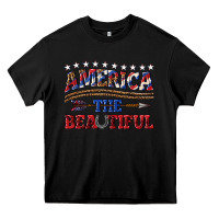 Black America the beautiful Heavy Core Tee - texasbilliewilder