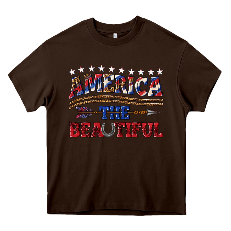 America The Beautiful Heavy Core Tee by texasbilliewilder | Teevron