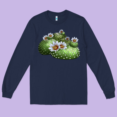Blossfeldia Cactus Long Sleeve Tee Designed By Lillyallendesigns