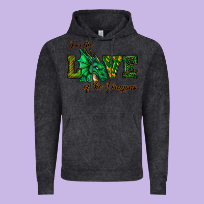 For The Love Of The Dragons Vintage Hoodie Designed By Ranaportraitstore