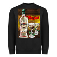 Black martini Heavyweight Sweatshirt - AdoDesignShop