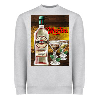 Heather Grey martini Heavyweight Sweatshirt - AdoDesignShop