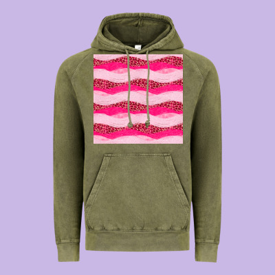 Valentines Day Glitter And Leopard Seamless Pattern Vintage Hoodie Designed By Bundleandbundleshop