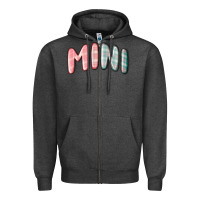 Charcoal Heather mini christmas plaid Zipper Hoodie - MaliasSmallBusiness