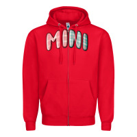 Red mini christmas plaid Zipper Hoodie - MaliasSmallBusiness