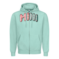 Seafoam mini christmas plaid Zipper Hoodie - MaliasSmallBusiness