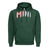 Sports Green mini christmas plaid Zipper Hoodie - MaliasSmallBusiness