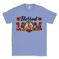 Colony Blue blessed mom lady of guadalupe Classic Tee - BarkalooDesign