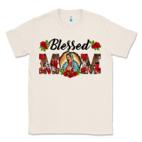 Natural blessed mom lady of guadalupe Classic Tee - BarkalooDesign