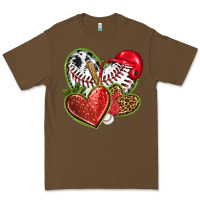 Cacao baseball with strawberry hearts Premium Tee - texasbilliewilder
