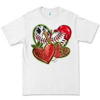 White baseball with strawberry hearts Premium Tee - texasbilliewilder
