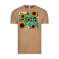 Vintage Coffee gemstone sunflower Vintage Tee - JahusDesignShop