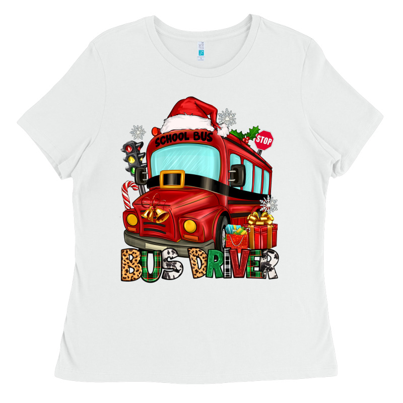 Christmas Bus Driver Ladies Tee by Zillion Design Studio | Teevron