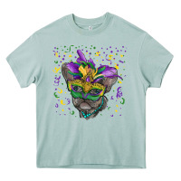 Arona mardi gras mask french bulldog Heavy Core Tee - RanaPortraitStore