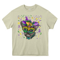 Mardi Gras Mask French Bulldog Heavy Core Tee | Teevron