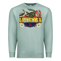 Seafoam louisiana state Premium Sweatshirt - BarkalooDesign
