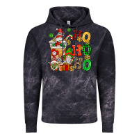 Cloud Black ho ho ho christmas latte with gnomies Vintage Hoodie - AdoDesignShop