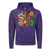 Cloud Purple ho ho ho christmas latte with gnomies Vintage Hoodie - AdoDesignShop