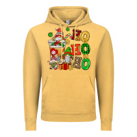 Vintage Mustard ho ho ho christmas latte with gnomies Vintage Hoodie - AdoDesignShop
