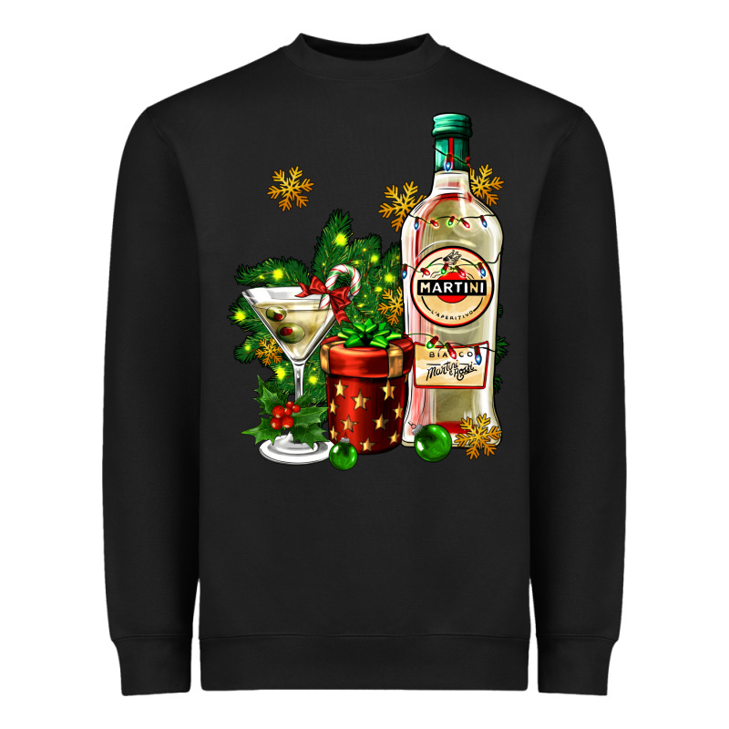 Cocrtail Martini And Gift And Snow Heavyweight Sweatshirt by AdoDesignShop | Teevron