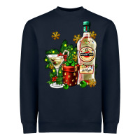 Navy cocrtail martini and gift and snow Heavyweight Sweatshirt - AdoDesignShop