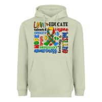 Matcha autism awareness typography Heavyweight Hoodie - Artiststas