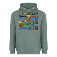 Sage autism awareness typography Heavyweight Hoodie - Artiststas