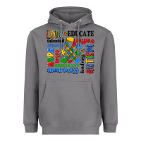 Autism Awareness Typography Heavyweight Hoodie | Teevron