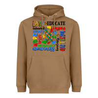Toasted Coconut autism awareness typography Heavyweight Hoodie - Artiststas