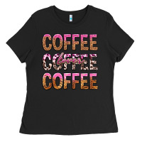 Black coffee coffee coffee lover Ladies Tee - texasbilliewilder