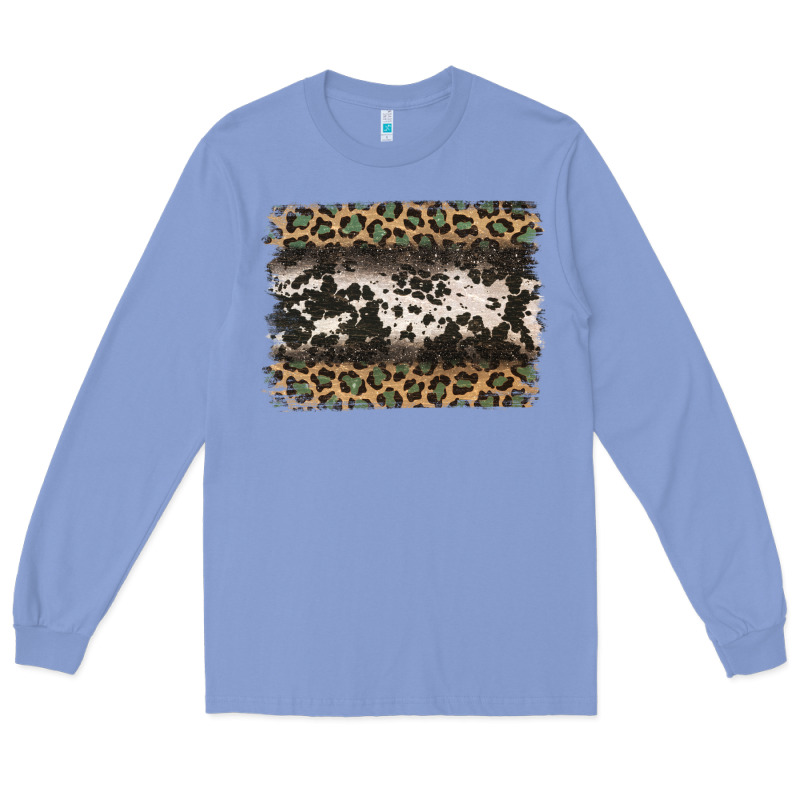 Leopard Cowhide Pattern Background Long Sleeve Tee by Jasminsmagicworld | Teevron