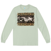 Matcha leopard cowhide pattern background Long Sleeve Tee - Jasminsmagicworld