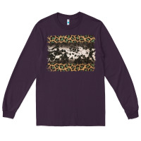 Plum leopard cowhide pattern background Long Sleeve Tee - Jasminsmagicworld