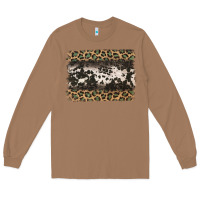 Toasted Coconut leopard cowhide pattern background Long Sleeve Tee - Jasminsmagicworld