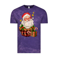 Cloud Purple santa claus cupcake Vintage Tee - AdoDesignShop