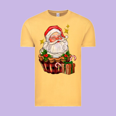 Santa Claus Cupcake Vintage Tee Designed By Adodesignshop