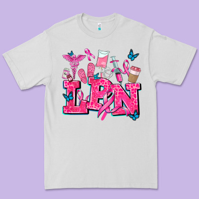 Lpn Cancer  Nurse With Premium Tee Designed By Adodesignshop