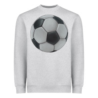 Heather Grey soccer ball Heavyweight Sweatshirt - JahusDesignShop